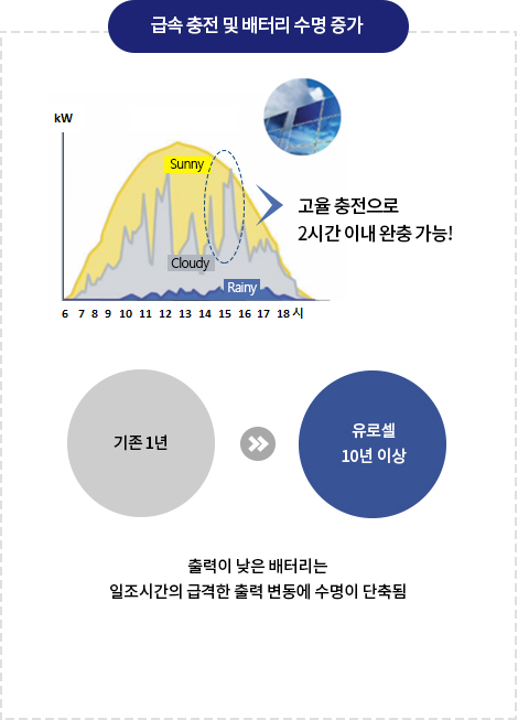 급속 충전 및 배터리 수명 증가